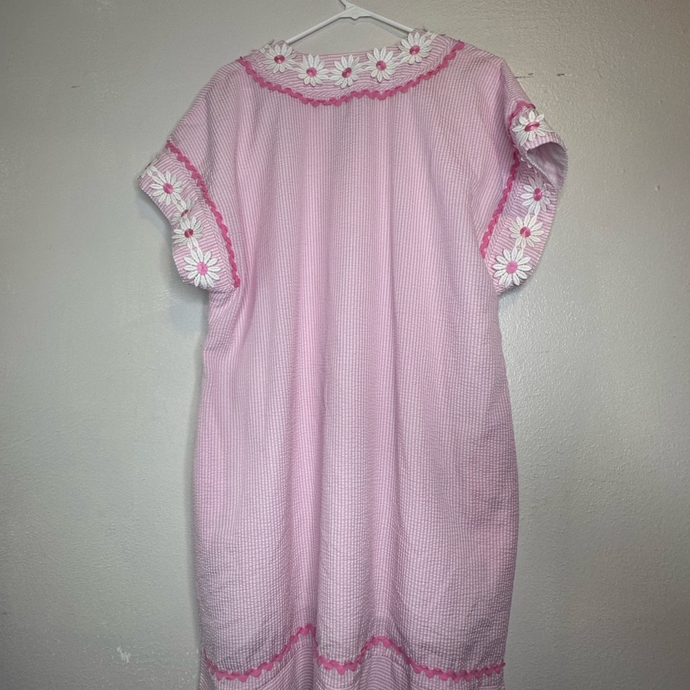 August Morgan by Kate Hersch pink striped dress - Picture 3 of 4